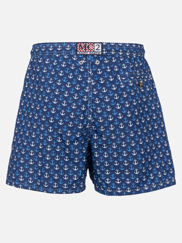 Herren-Badeshorts aus leichtem Stoff Lighting Micro Fantasy mit Anker-Print