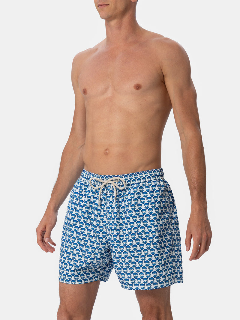 Herren-Badeshorts aus leichtem Stoff Lighting Micro Fantasy mit Krabbenprint