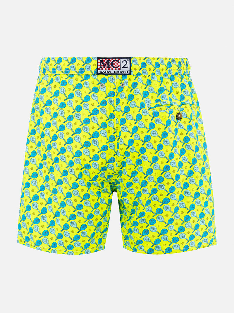 Herren-Badeshorts aus leichtem Stoff Lighting Micro Fantasy mit Padel-Aufdruck