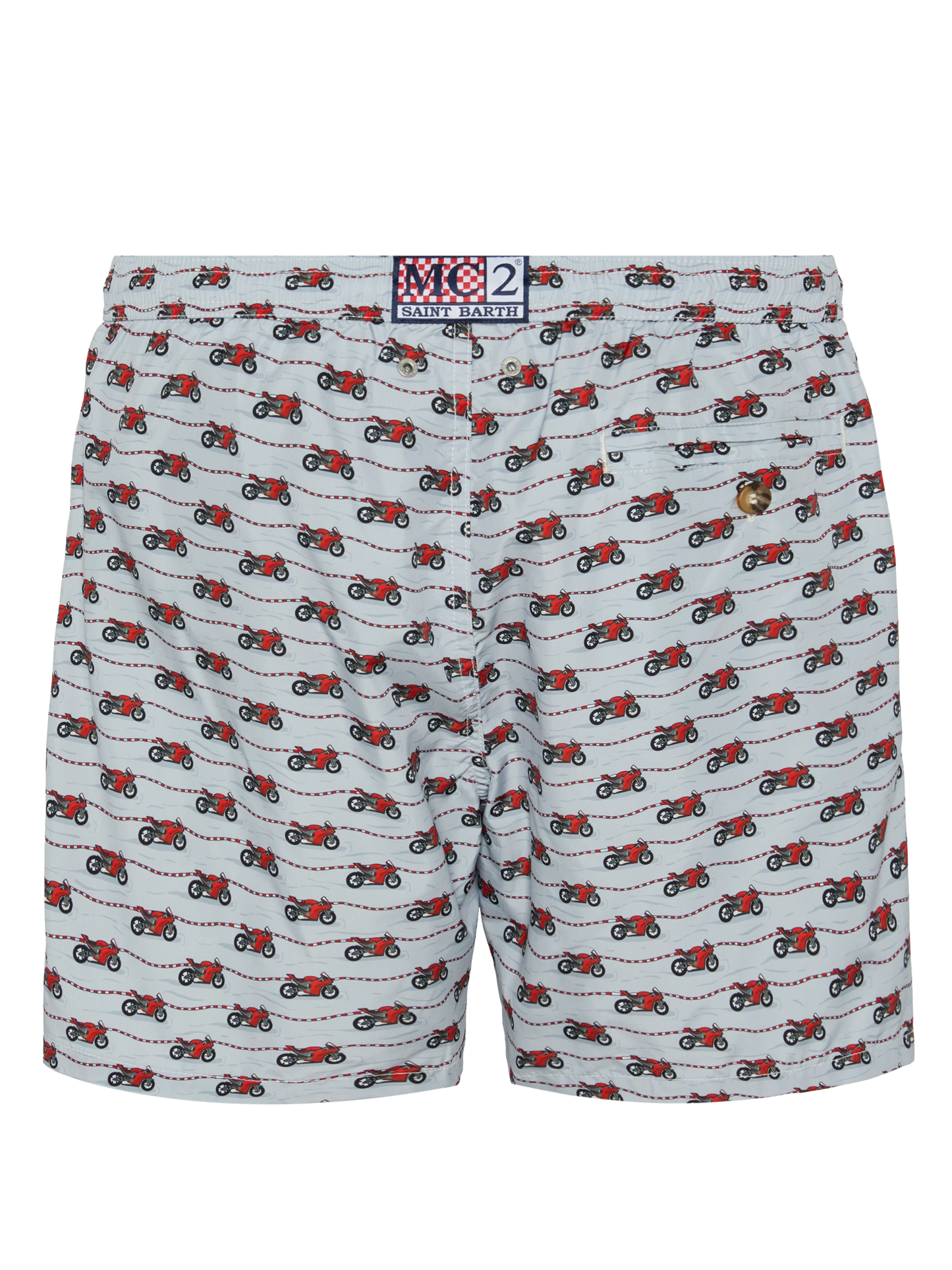 Lightweight fabric swim shorts Lighting with Ducati print | DUCATI MOTOR SPECIAL EDITION