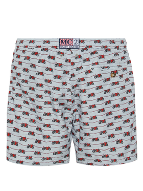Lightweight fabric swim shorts Lighting with Ducati print | DUCATI MOTOR SPECIAL EDITION