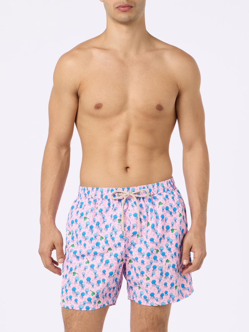 Herren-Badeshorts aus leichtem Stoff Lighting Micro Fantasy mit Quallen-Print