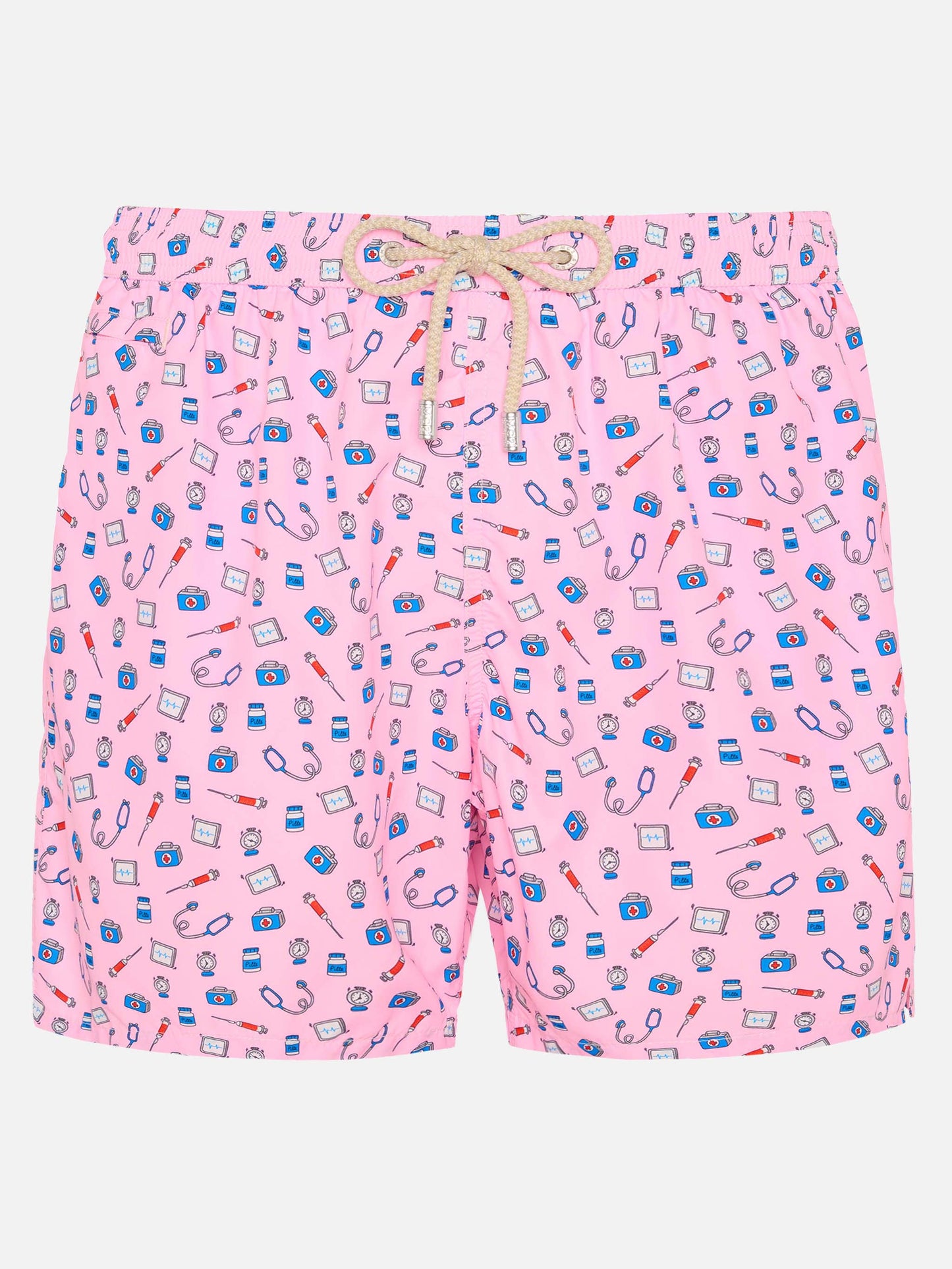 Badeshorts aus leichtem Stoff „Lighting“ mit „Doctor Job“-Aufdruck