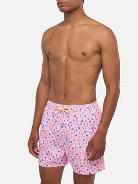 Badeshorts aus leichtem Stoff „Lighting“ mit „Doctor Job“-Aufdruck