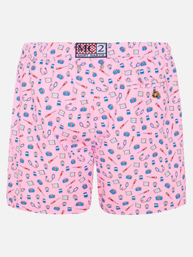 Badeshorts aus leichtem Stoff „Lighting“ mit „Doctor Job“-Aufdruck