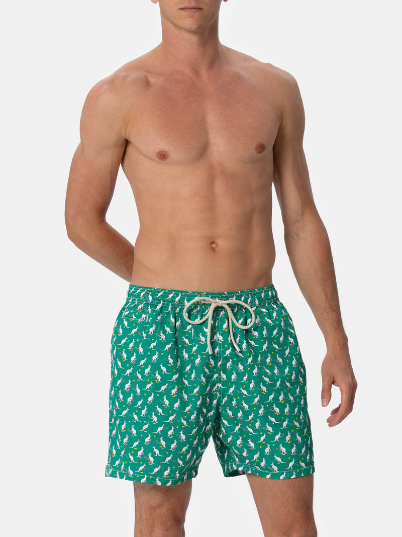 Man lightweight fabric swim-shorts Lighting Micro Fantasy with Australian Brand logo print | AUSTRALIAN BRAND SPECIAL EDITION