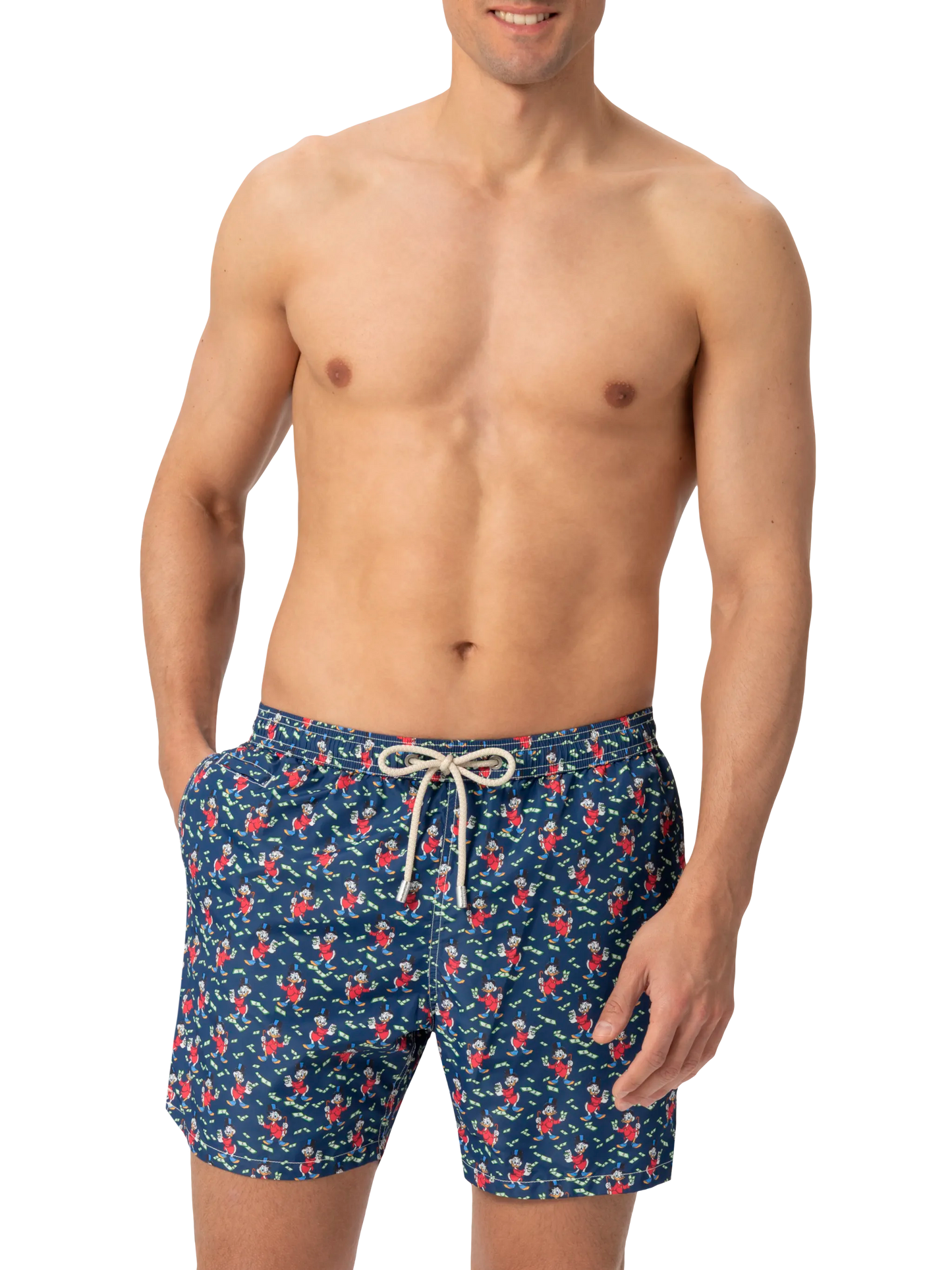 Lightweight fabric swim shorts Lighting with Scrooge print | DISNEY® SPECIAL EDITION