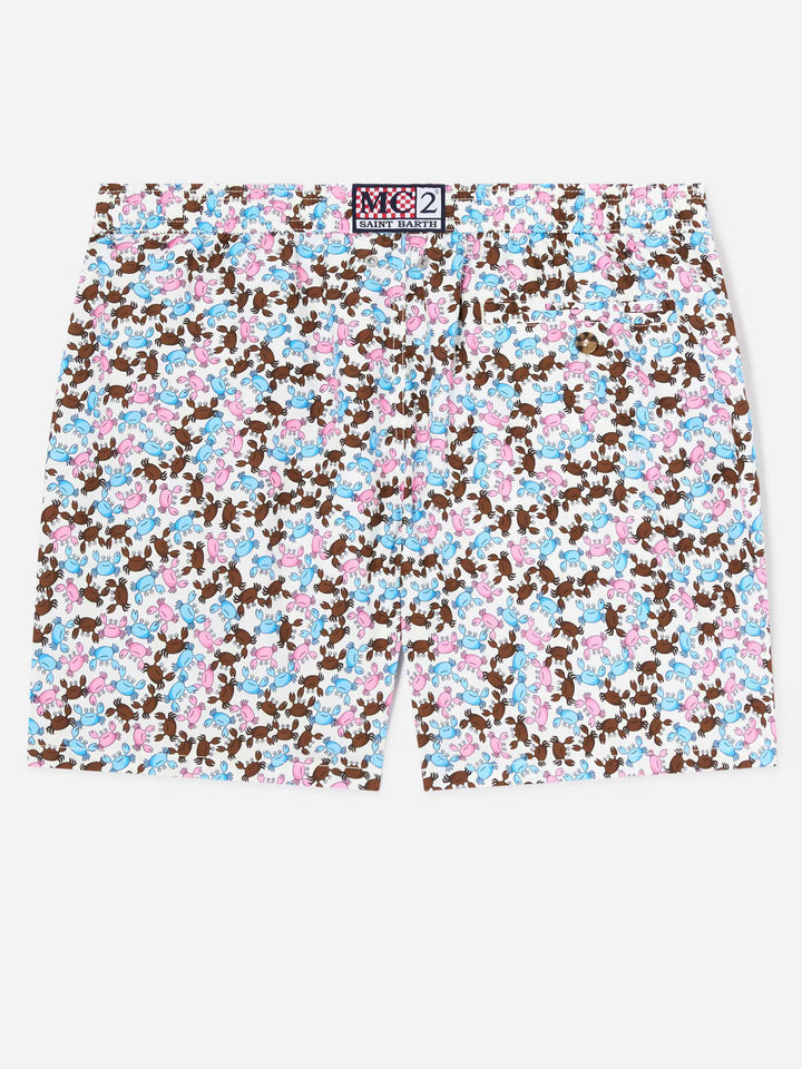 Lighting Micro Fantasy multicolor crab print swim shorts