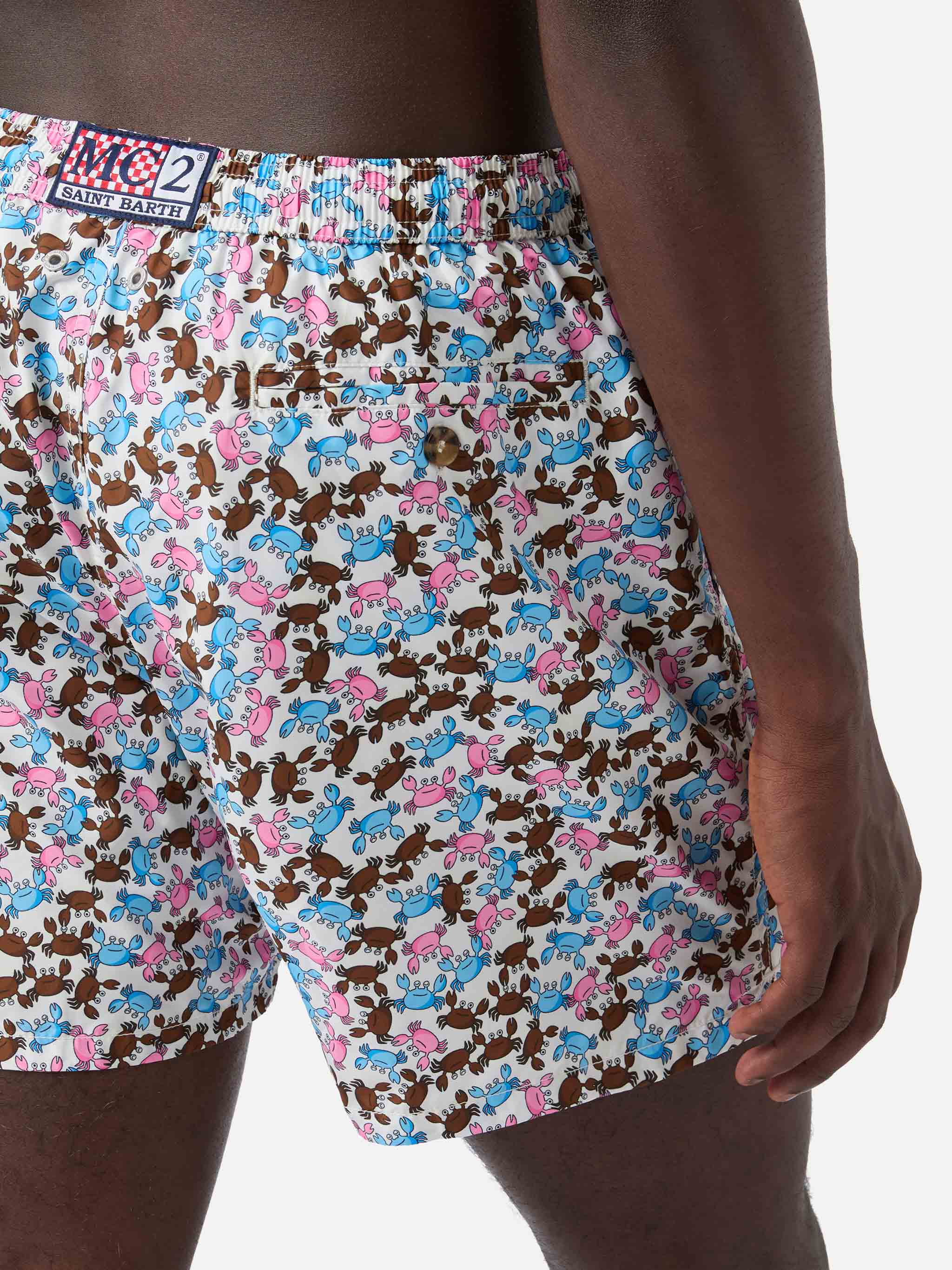 Lighting Micro Fantasy multicolor crab print swim shorts – MC2