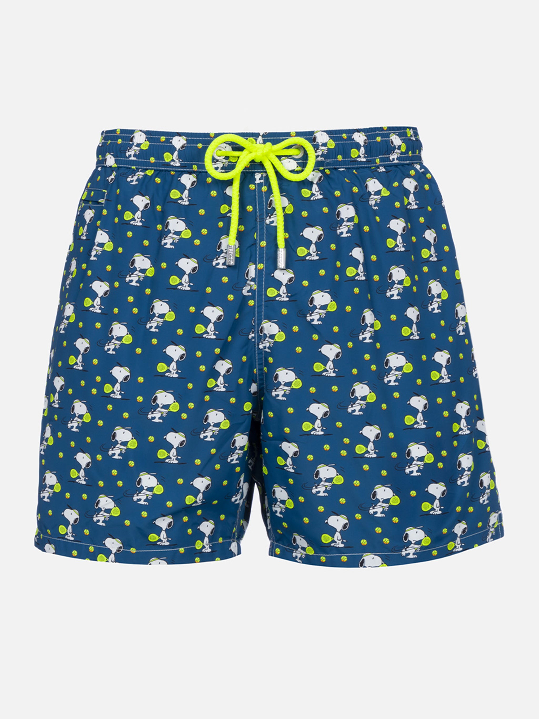 Lightweight fabric swim shorts Lighting with Superman print