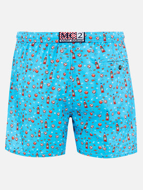Herren-Badeshorts aus leichtem Stoff Lighting Micro Fantasy mit Aperol Spritz-Aufdruck | APEROL SONDEREDITION