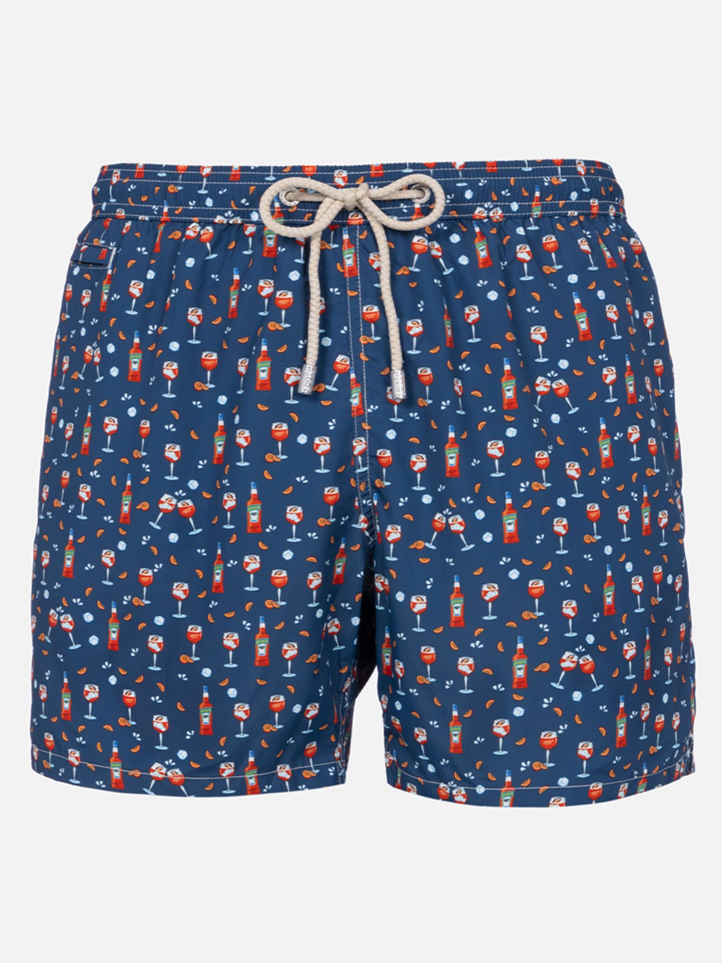Man lightweight fabric swim-shorts Lighting Micro Fantasy with Aperol Spritz print | APEROL SPECIAL EDITION