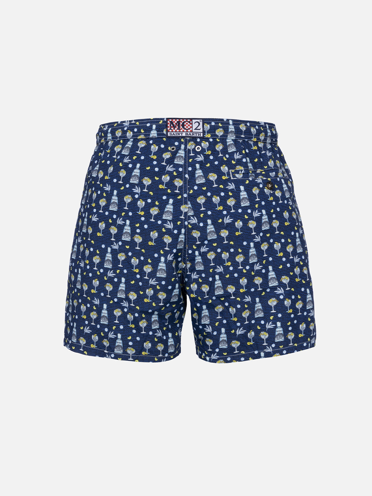 Boxer Pantaloncini Mare Mc2 Man Lighting Mid-Length Swim Shorts