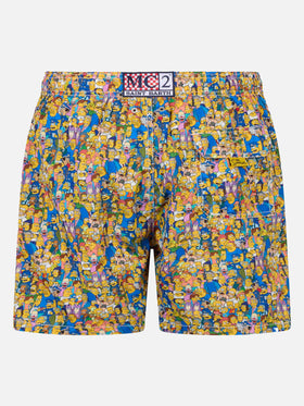 Herren-Badeshorts aus leichtem Stoff Lighting Micro Fantasy mit Aufdruck der Simpsons-Familie | DIE SIMPSONS-SONDERAUSGABE