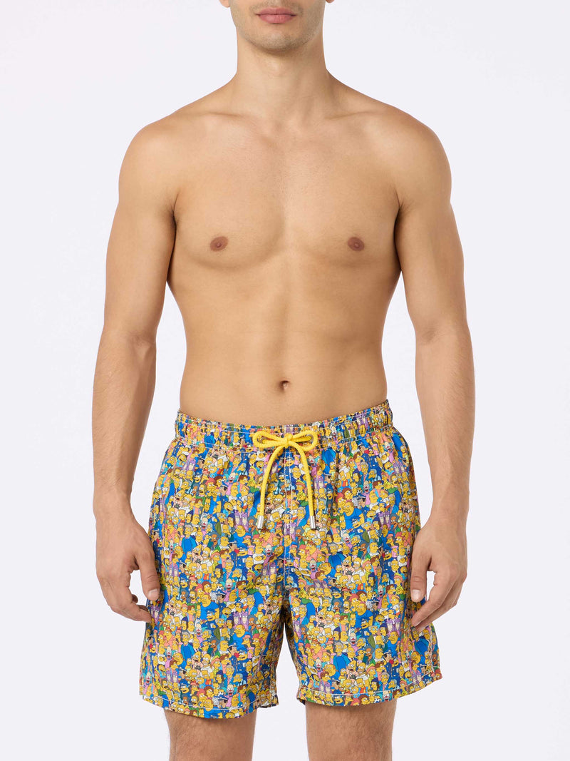 Herren-Badeshorts aus leichtem Stoff Lighting Micro Fantasy mit Aufdruck der Simpsons-Familie | DIE SIMPSONS-SONDERAUSGABE