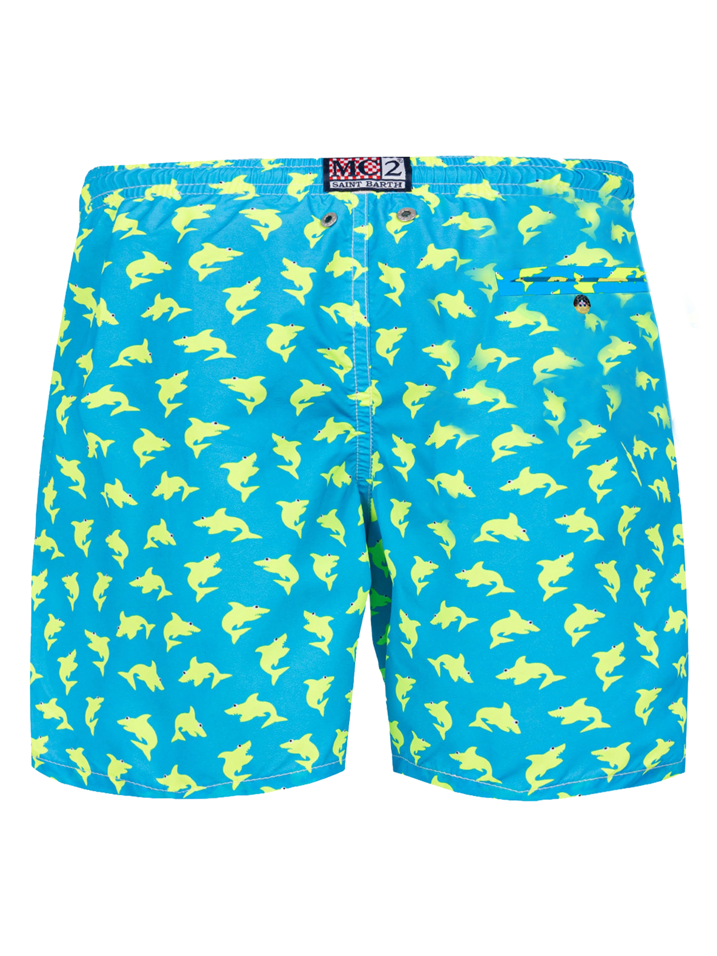 Costume da bagno uomo in tessuto leggero con squalo