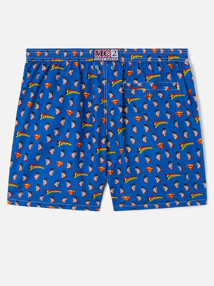 Navy Lighting Micro swim shorts with Superman print | Special Edition