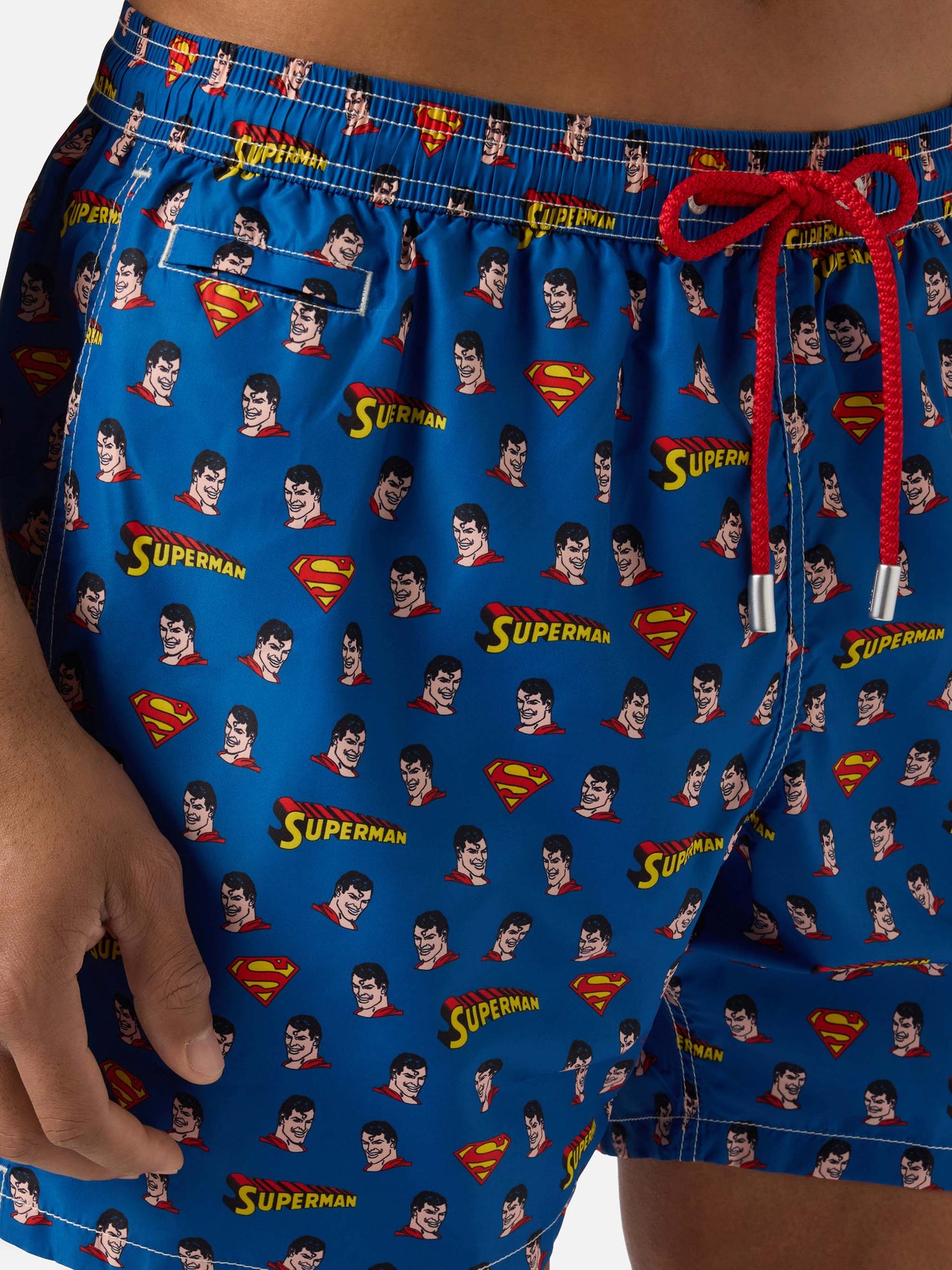 Navy Lighting Micro swim shorts with Superman print | Special Edition