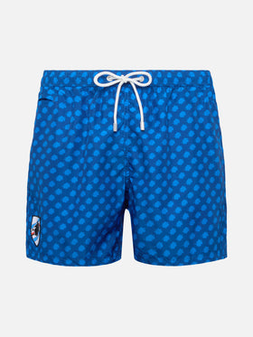 Lightweight fabric swim shorts Lighting with Sampdoria print | UC SAMPDORIA SPECIAL EDITION
