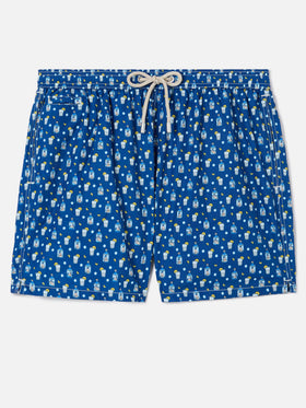 Costume mare Lighting Micro navy con stampa sexy gin all-over