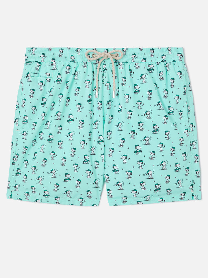 Light green Lighting Micro swim shorts with Snoopy golf print | Special Edition