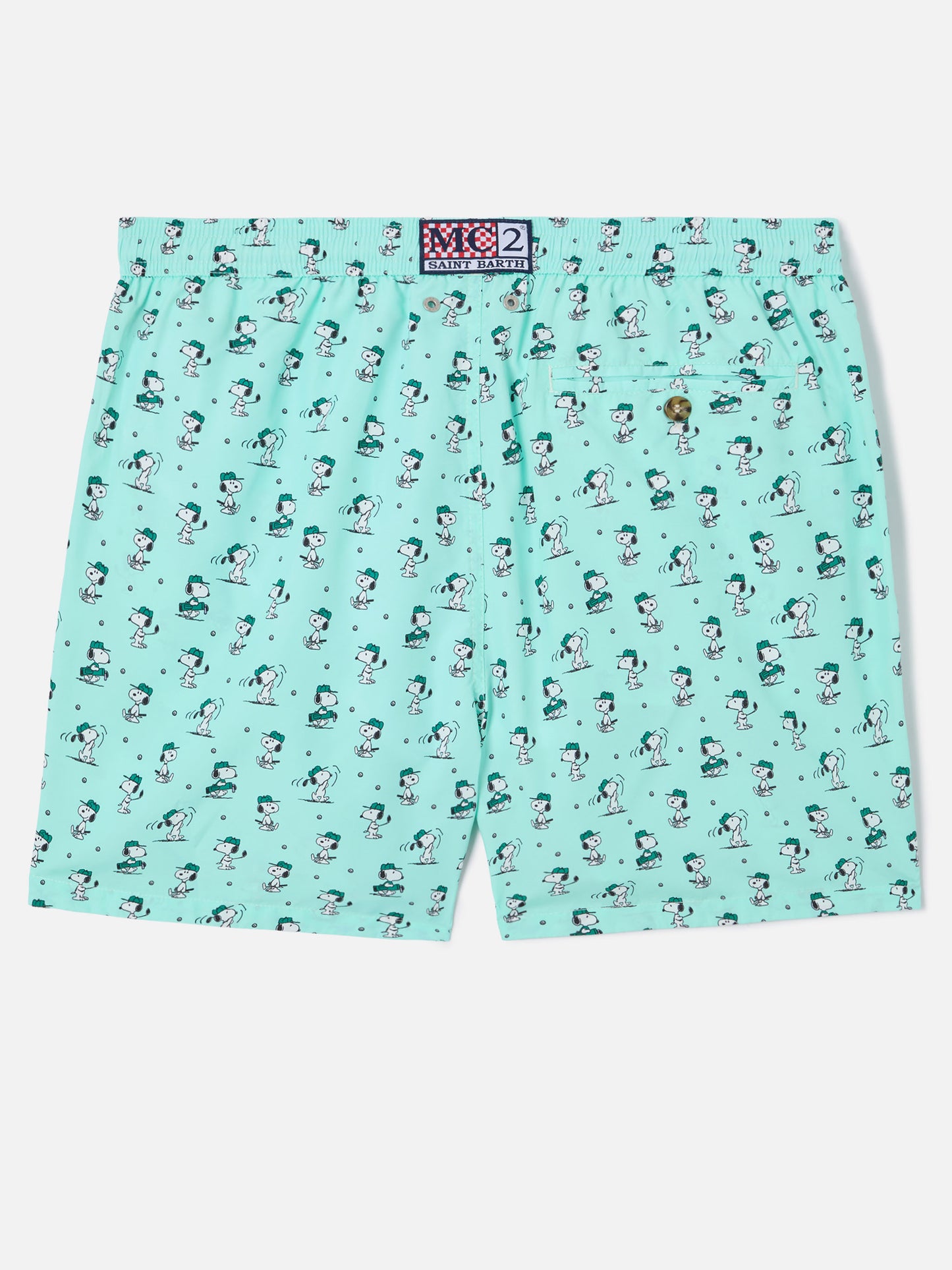 Light green Lighting Micro swim shorts with Snoopy golf print | Special Edition