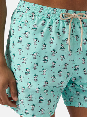 Light green Lighting Micro swim shorts with Snoopy golf print | Special Edition