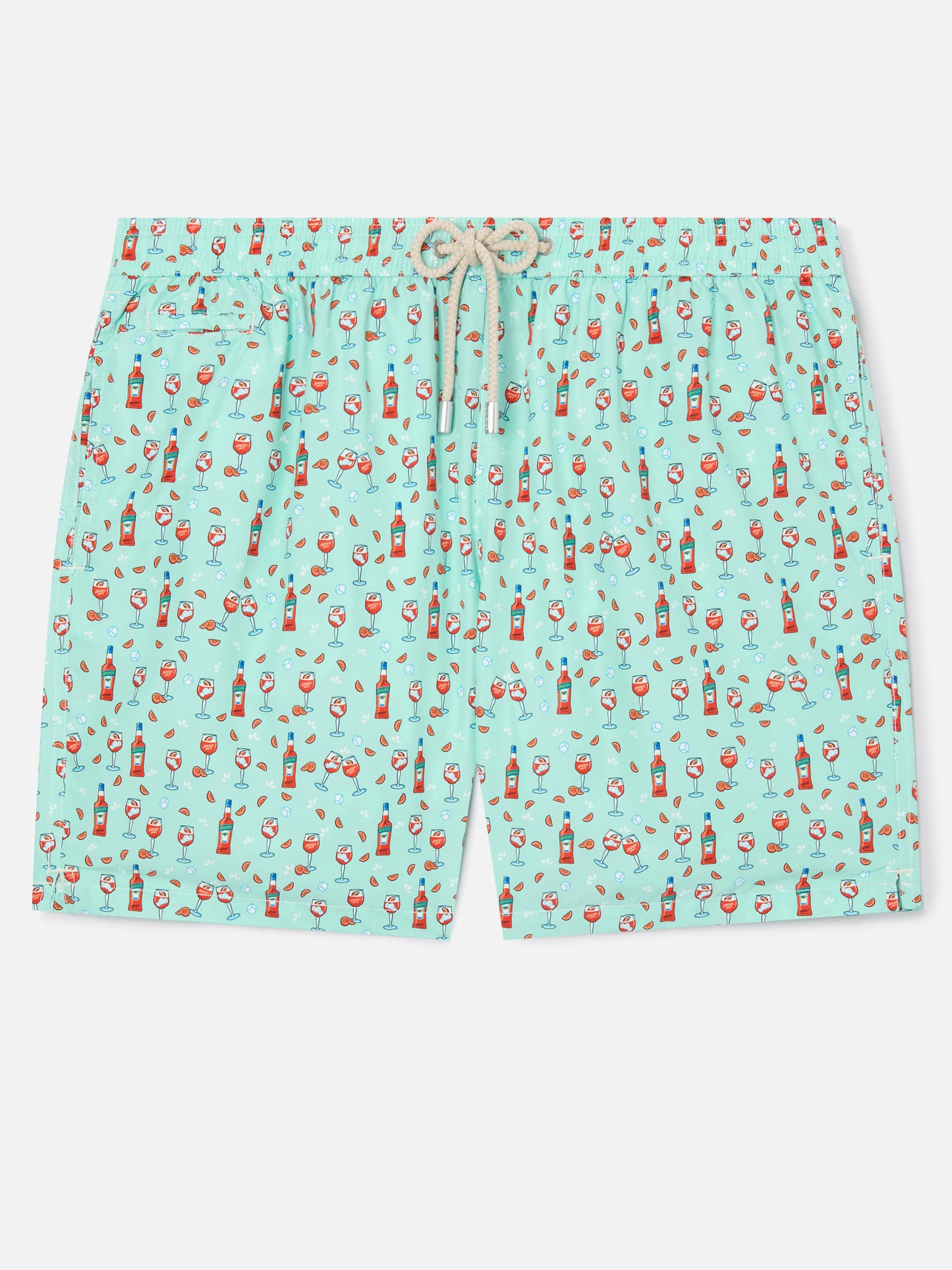 Light green Lighting Micro swim shorts with Aperol print | Special Edition