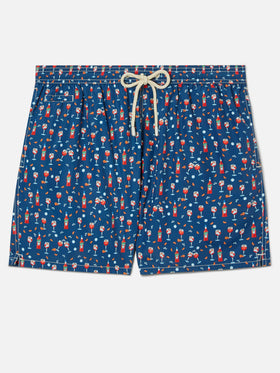 Blue Lighting Micro swim shorts with Aperol print | Special Edition