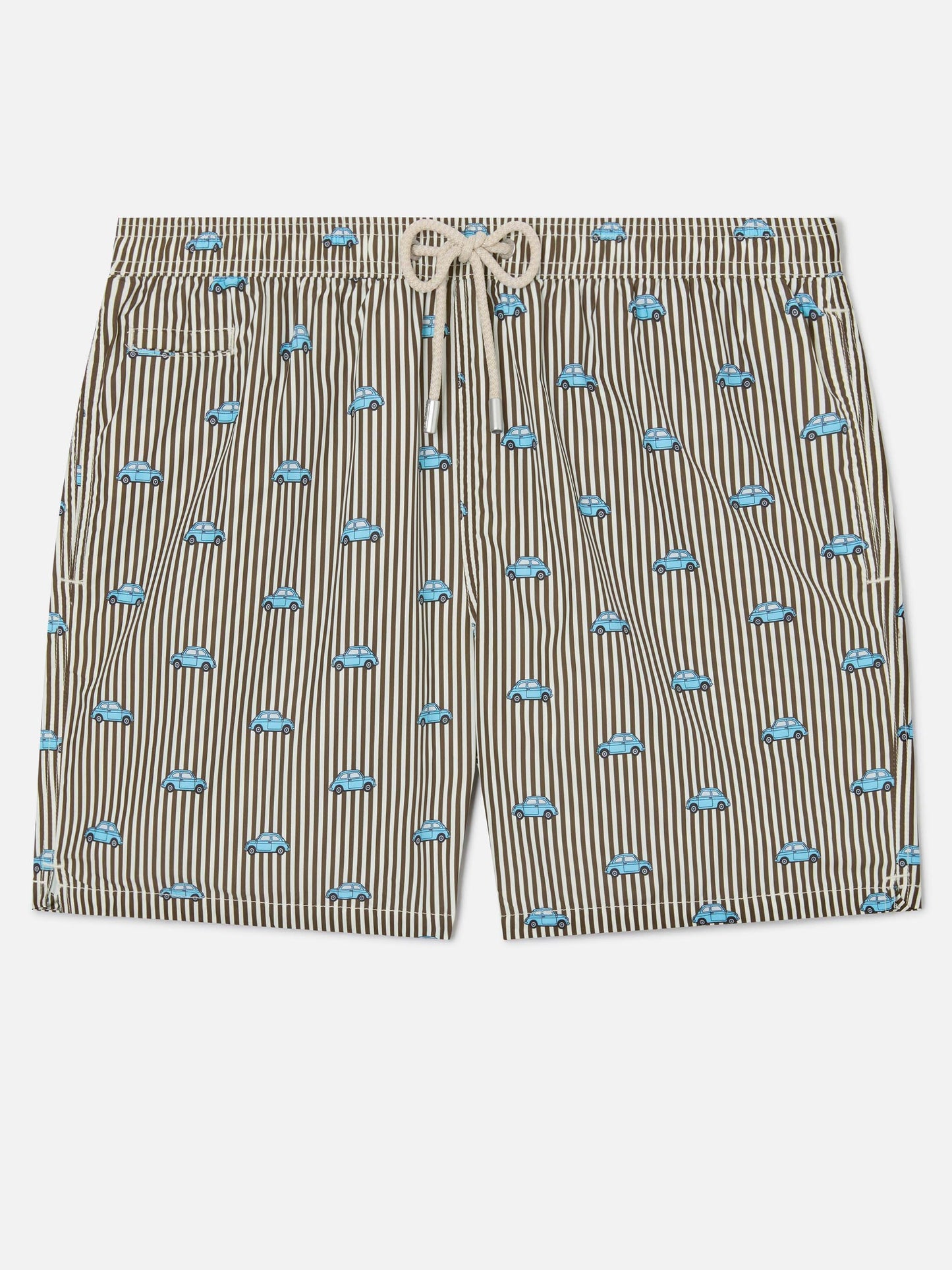 Striped Lighting Micro swim shorts with Fiat 500 print | Special edition