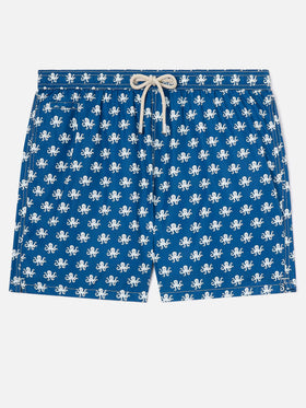 Blue Lighting Micro swim shorts with octopus print