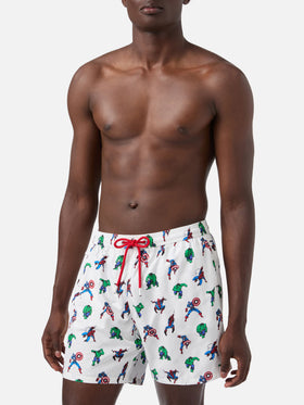 Lighting Micro Fantasy Marvel super heroes print swim shorts | Special Edition