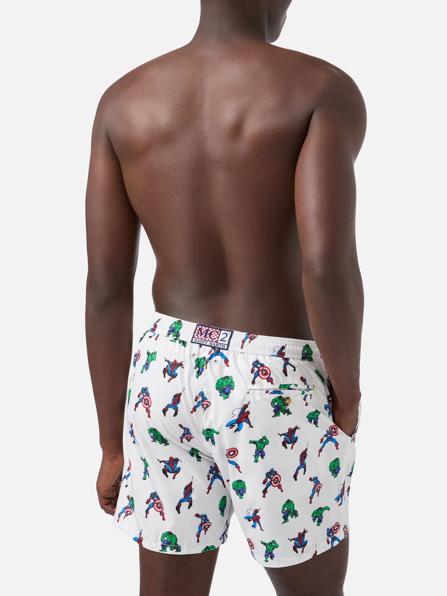 Lighting Micro Fantasy Marvel super heroes print swim shorts | Special Edition