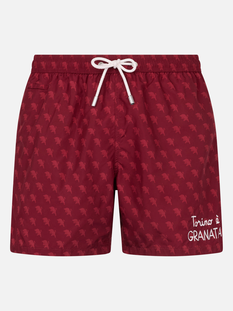 Badeshorts aus leichtem Stoff für Herren mit Torino-Logo-Aufdruck | AC TORINO SPECIAL EDITION