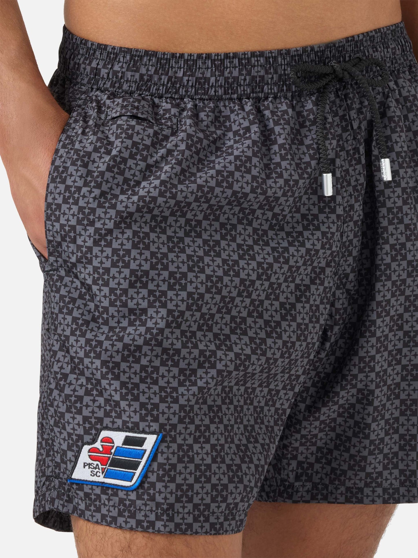 Bañador tipo shorts Black Lighting Micro con estampado Pisa SC Croce | PS SC SPECIAL EDITION 