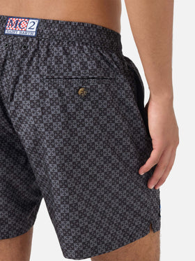 Bañador tipo shorts Black Lighting Micro con estampado Pisa SC Croce | PS SC SPECIAL EDITION 