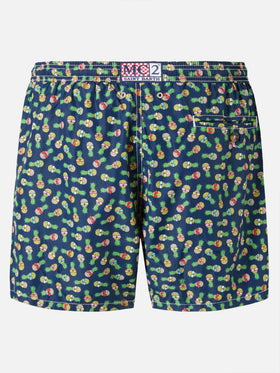 Boxer mare Lighting in tessuto leggero con stampa ananas