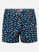 Light fabric man swim shorts Superga print | SUPERGA® SPECIAL EDITION