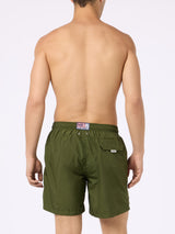 Man lightweight fabric military green swim-shorts Lighting Pantone | PANTONE SPECIAL EDITION