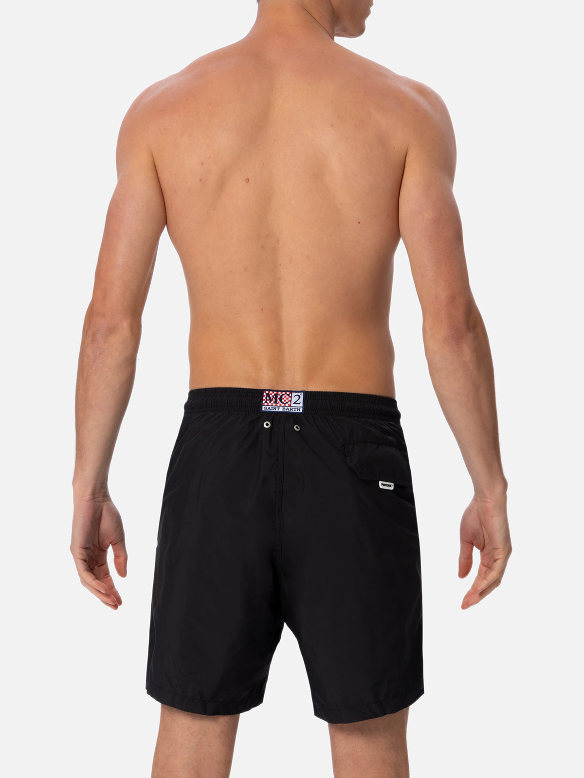 Lightweight fabric black swim shorts Lighting Pantone | PANTONE® SPECIAL EDITION - MC2 Saint Barth