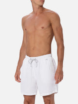 Man lightweight fabric white swim shorts Lighting Pantone | PANTONE® SPECIAL EDITION