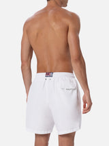 Man lightweight fabric white swim shorts Lighting Pantone | PANTONE® SPECIAL EDITION