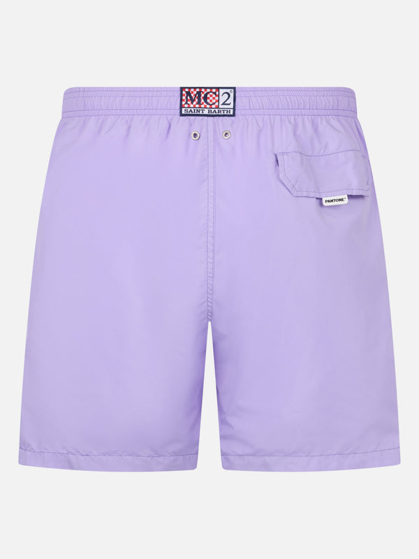 Man lightweight fabric lilac swim-shorts Lighting Pantone | PANTONE SPECIAL EDITION