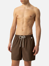 Lightweight fabric brown swim shorts Lighting Pantone | PANTONE® SPECIAL EDITION