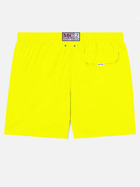 Lighting Pantone fluo yellow swim shorts in stretch technical fabric | Special Edition