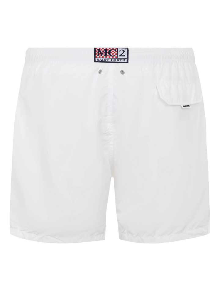 Lightweight fabric white swim shorts Lighting Pantone | PANTONE® SPECIAL EDITION - MC2 Saint Barth