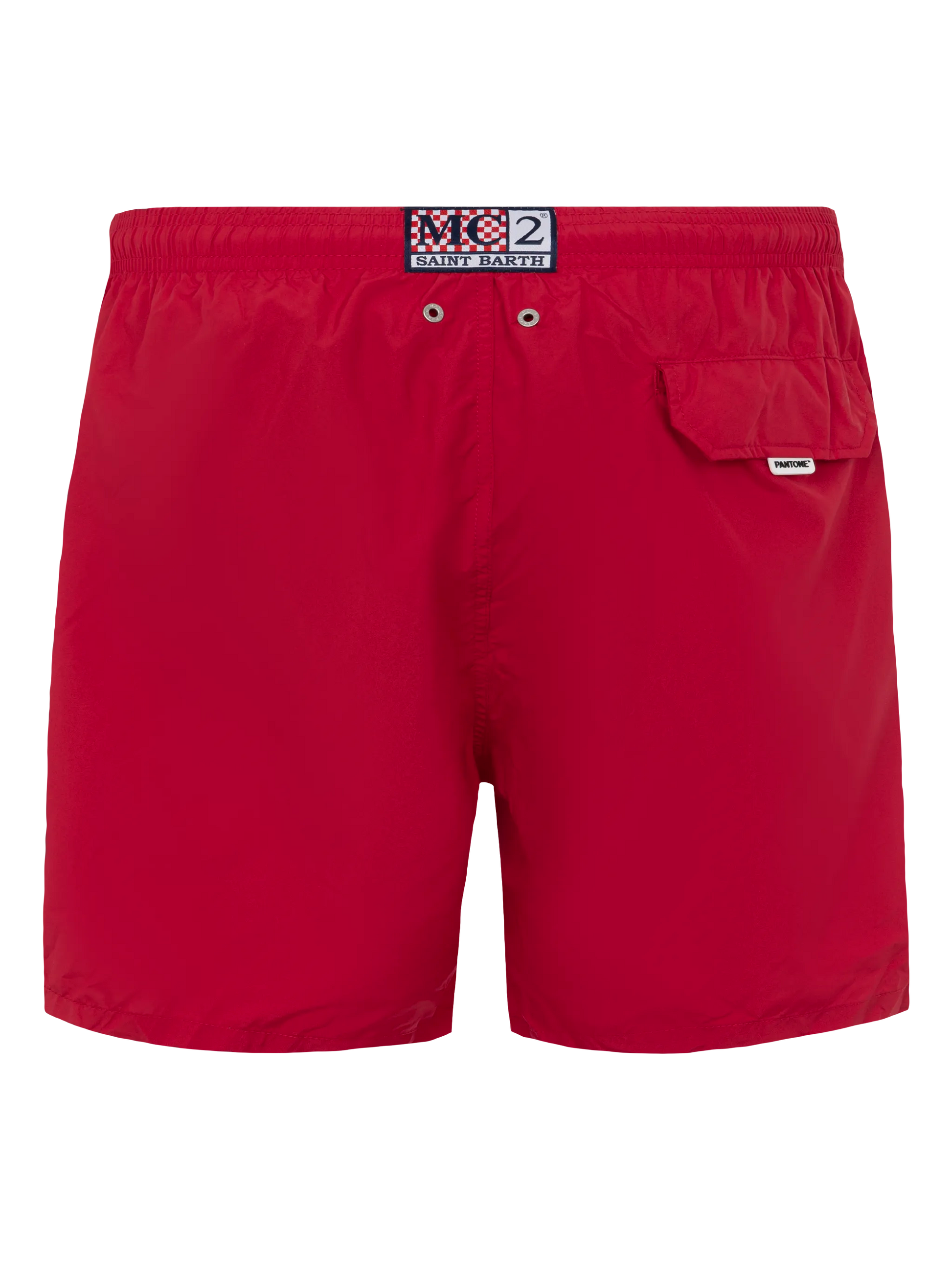 Short de bain rouge en tissu léger Lighting Pantone | PANTONE® SPECIAL ...