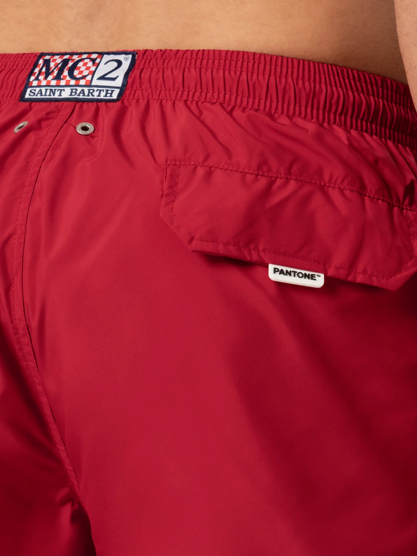 Lightweight fabric red swim shorts Lighting Pantone | PANTONE® SPECIAL EDITION