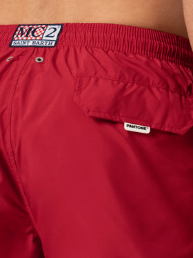 Lightweight fabric red swim shorts Lighting Pantone | PANTONE® SPECIAL EDITION