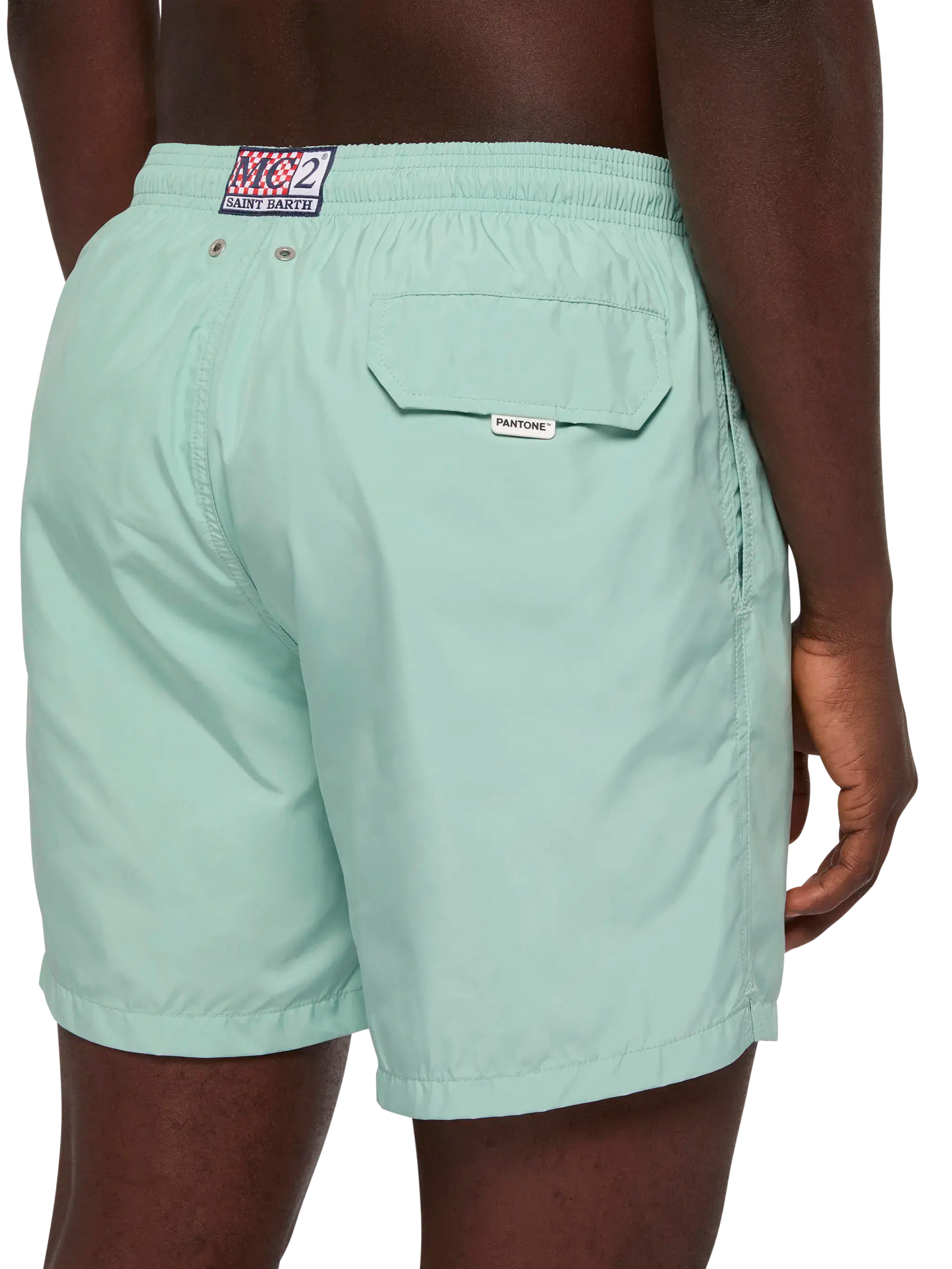 Lightweight fabric sage green swim shorts Lighting Pantone | PANTONE® SPECIAL EDITION